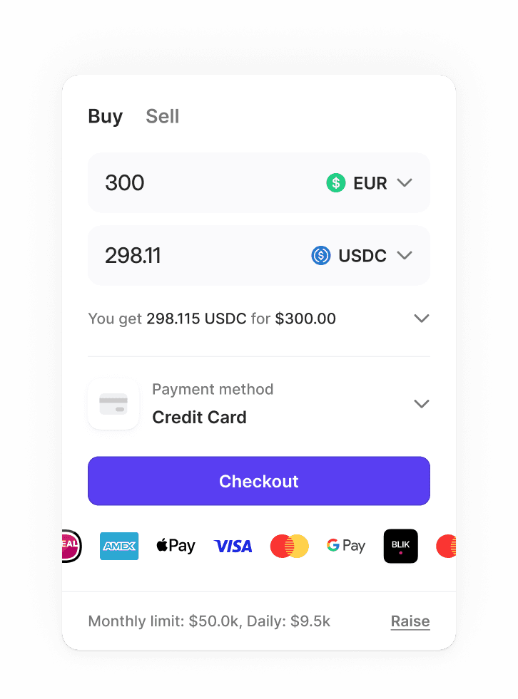 Buy or Sell Crypto with Your Preferred Payment Method